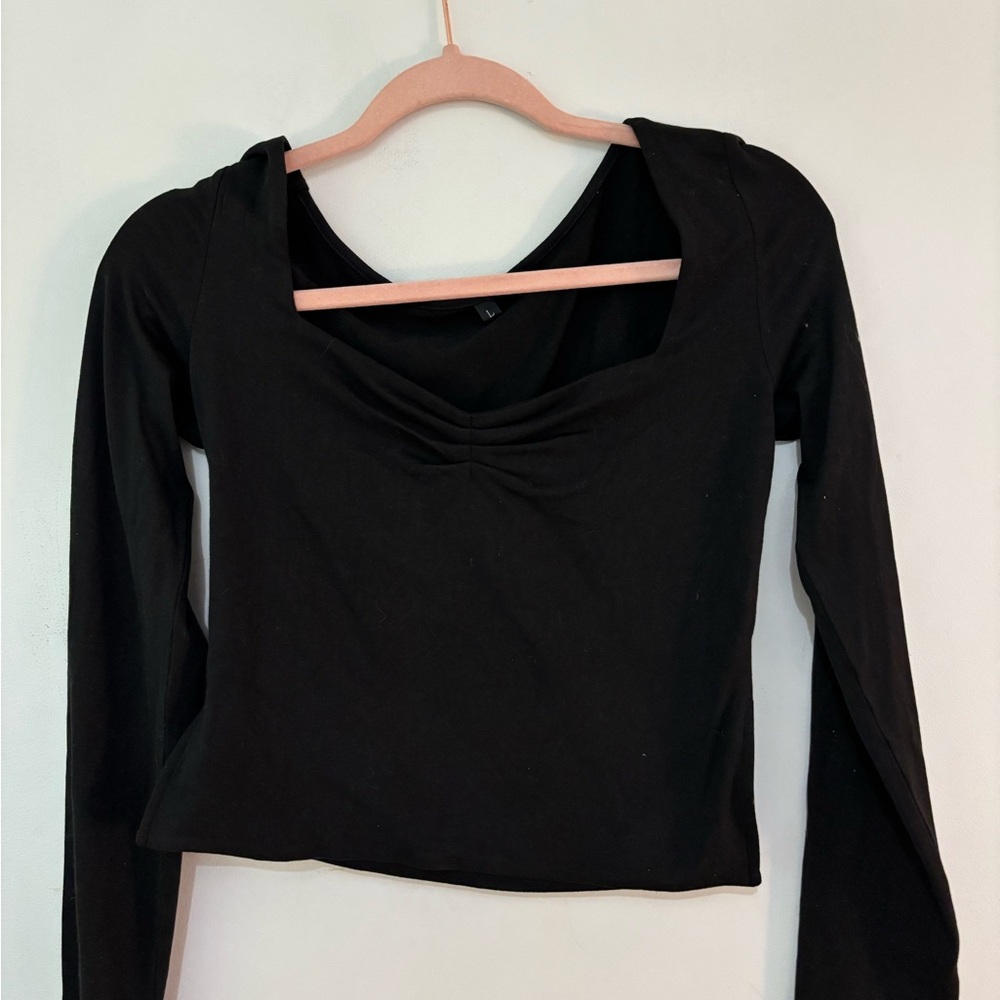 Black Long Sleeve Women's Top